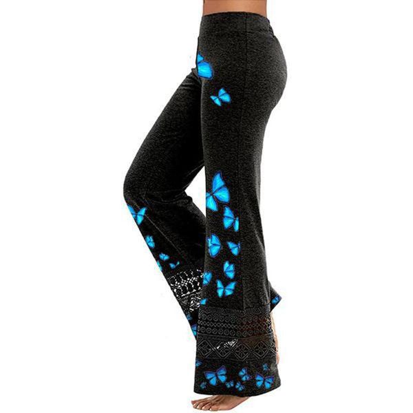 women's leggings for fitness women lace hollow wide leg casual pants butterfly print sports leggins push up seamless, Black
women's leggings for fitness women lace hollow wide leg casual pants butterfly print sports leggins push up seamless, Black