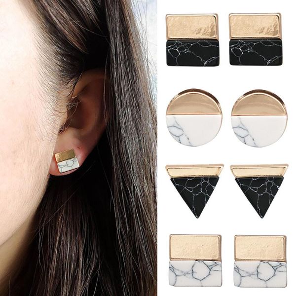 simple triangle square marble geometric earring minimalist stone women stud earrings jewelry charm girl gifts pendientes brincos, Golden;silver
simple triangle square marble geometric earring minimalist stone women stud earrings jewelry charm girl gifts pendientes brincos, Golden;silver