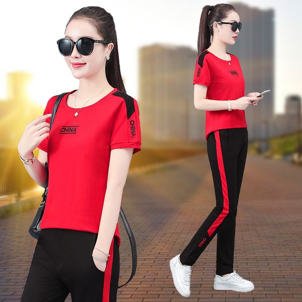 women's tracksuits 95 cotton leisure sports suit summer large fat mm embroidery suit sportswear two piece set, Gray
women's tracksuits 95 cotton leisure sports suit summer large fat mm embroidery suit sportswear two piece set, Gray