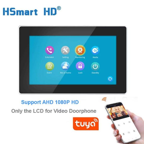 tuya app wifi motion detection 7 inch touch screen lcd for smart ip video doorbell 1080p wired doorphone intercom system door phones
tuya app wifi motion detection 7 inch touch screen lcd for smart ip video doorbell 1080p wired doorphone intercom system door phones