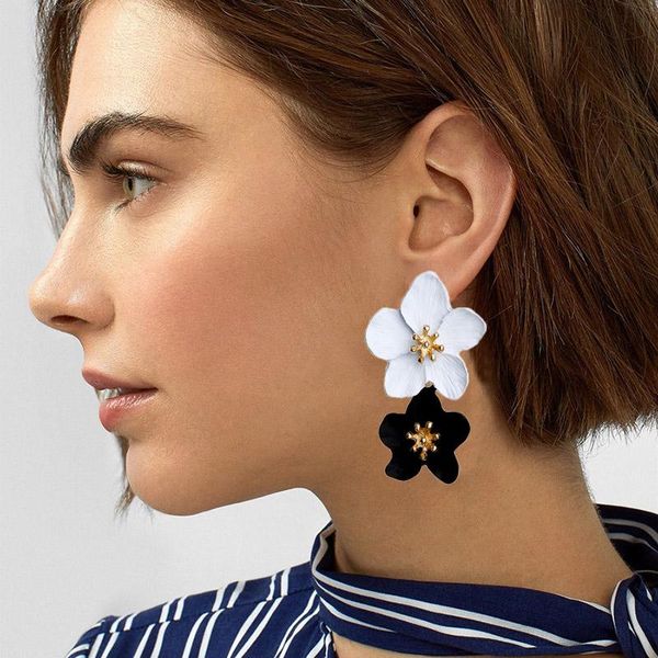 dangle & chandelier 2021 design fashion jewelry big double flower mixed color earrings for women summer style party wedding exaggerated, Silver
dangle & chandelier 2021 design fashion jewelry big double flower mixed color earrings for women summer style party wedding exaggerated, Silver