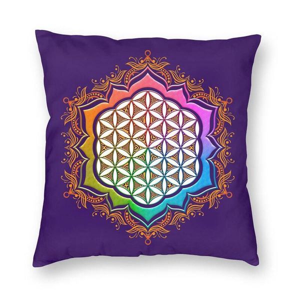 cushion/decorative pillow rainbow flower of life with lotus square cover home decorative geometry mandala cushions throw for living room
cushion/decorative pillow rainbow flower of life with lotus square cover home decorative geometry mandala cushions throw for living room