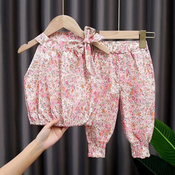 clothing sets 4118 girls summer suit children's broken flower sleeveless two-piece set 1-5-year-old chiffon trendy vest, White
clothing sets 4118 girls summer suit children's broken flower sleeveless two-piece set 1-5-year-old chiffon trendy vest, White