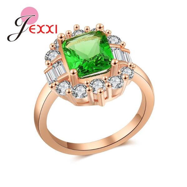 wedding rings jexxi est trendy casual gifts for women girl ladies fine rose gold color jewelry ring anel anillo clear green crystal bijoux, Slivery;golden
wedding rings jexxi est trendy casual gifts for women girl ladies fine rose gold color jewelry ring anel anillo clear green crystal bijoux, Slivery;golden