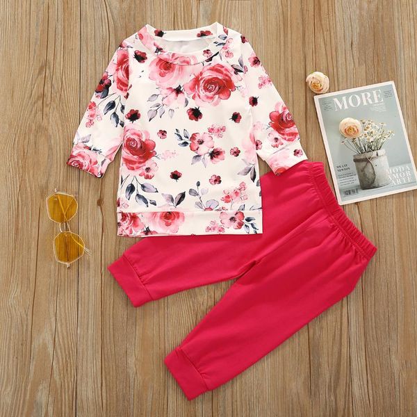 toddlers clothes suit little girls 6m-4t sweet style floral printing round collar long sleeve + trousers set clothing sets, White
toddlers clothes suit little girls 6m-4t sweet style floral printing round collar long sleeve + trousers set clothing sets, White