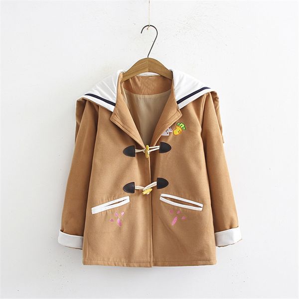 japanese mori vintage wool coat women winter college style cartoon rabbit teen girls cute bunny ears jacket female outerwear, Black;gray
japanese mori vintage wool coat women winter college style cartoon rabbit teen girls cute bunny ears jacket female outerwear, Black;gray