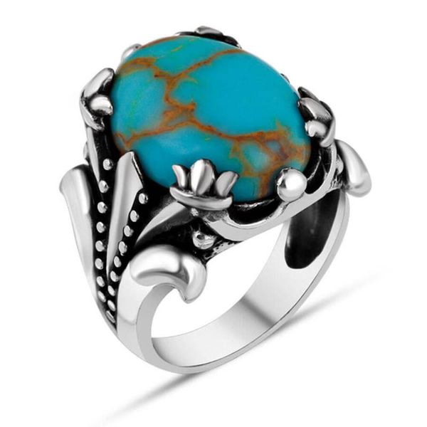 men silver ring with oval blue turquoise stone roman crown motif made in turkey solid 925 sterling cluster rings, Golden;silver
men silver ring with oval blue turquoise stone roman crown motif made in turkey solid 925 sterling cluster rings, Golden;silver