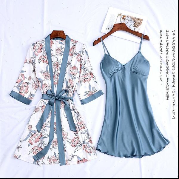 satin sets nightgown women sleepwear print two pieces silk robe nightdress lounge pijama, Black;red
satin sets nightgown women sleepwear print two pieces silk robe nightdress lounge pijama, Black;red