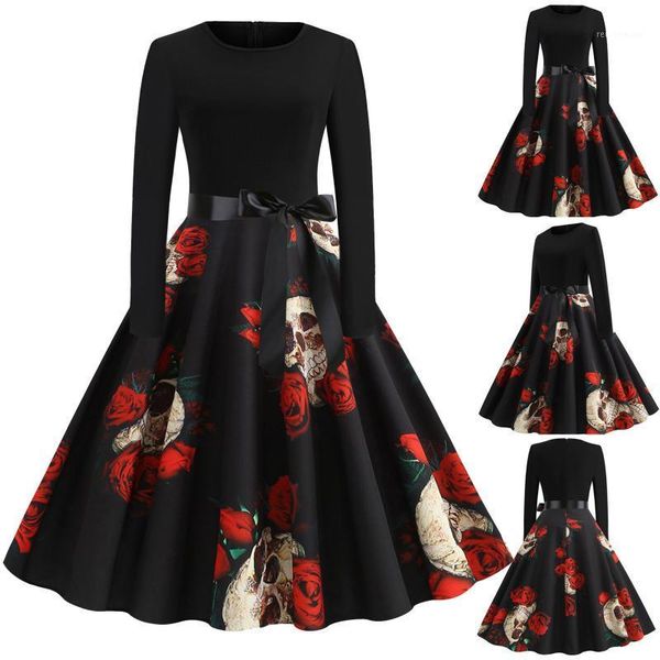 casual dresses women dress vintage long sleeve halloween 1950s housewife evening party prom boho print chiffon beach 2021, Black;gray
casual dresses women dress vintage long sleeve halloween 1950s housewife evening party prom boho print chiffon beach 2021, Black;gray