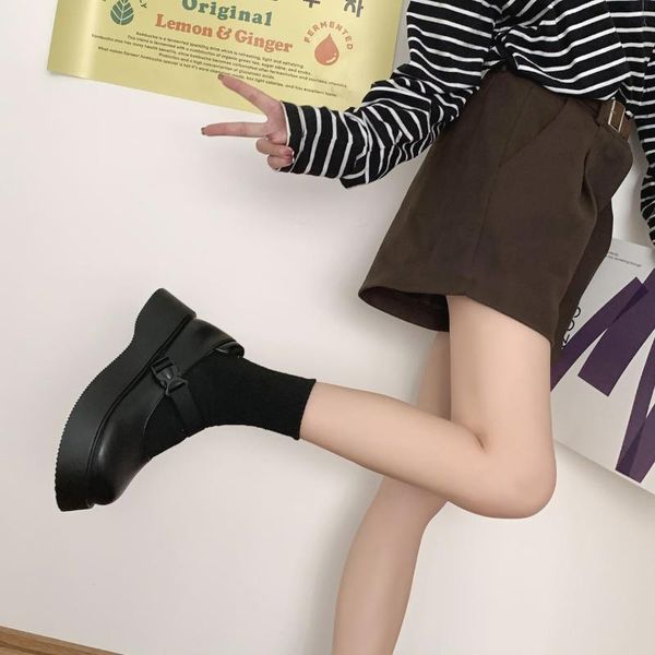 dress shoes women's moccasins gothic lolita 2021 autumn pu soft skin japanese style mary jane platform cute student uniform, Black
dress shoes women's moccasins gothic lolita 2021 autumn pu soft skin japanese style mary jane platform cute student uniform, Black