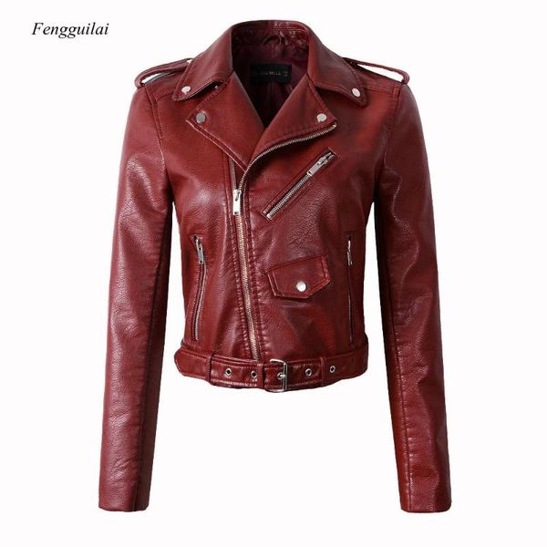 fashion women autunm winter black blue fake faux leather jackets lady pu zipper pocket motorcycle outerwear coat belt women's &
fashion women autunm winter black blue fake faux leather jackets lady pu zipper pocket motorcycle outerwear coat belt women's &
