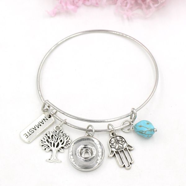 new arrival wholesale hand namaste bracelets for women liobonar snaps buttons charms expandable wire bangle 18mm snap jewelry gifts, Golden;silver
new arrival wholesale hand namaste bracelets for women liobonar snaps buttons charms expandable wire bangle 18mm snap jewelry gifts, Golden;silver