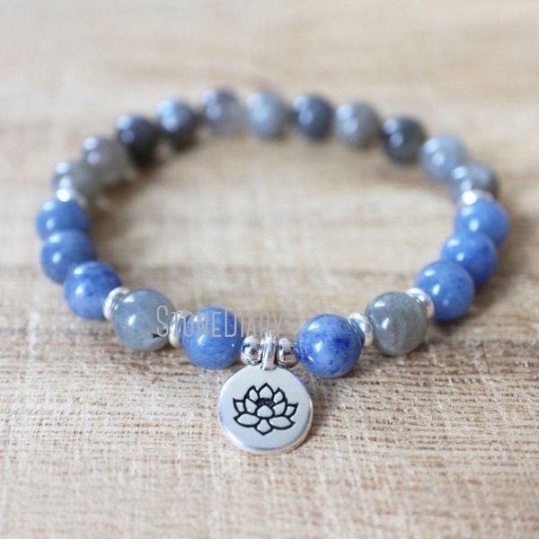 beaded, strands wmb36733 labradorite blue aventurine mala bracelet healing crystal inner strength self-confidence intuition clarity and bala, Black
beaded, strands wmb36733 labradorite blue aventurine mala bracelet healing crystal inner strength self-confidence intuition clarity and bala, Black