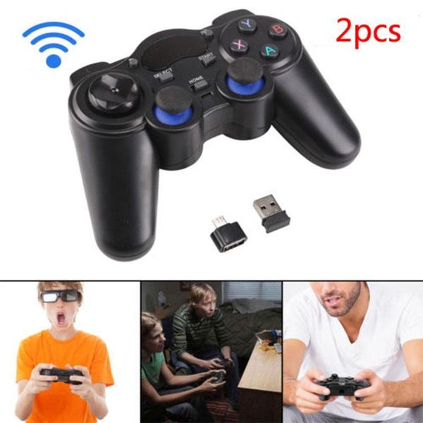game controllers & joysticks 2 pcs 2.4g wireless gamepad controller joystick joypad for ps3 android tv box smart tablet pc
game controllers & joysticks 2 pcs 2.4g wireless gamepad controller joystick joypad for ps3 android tv box smart tablet pc