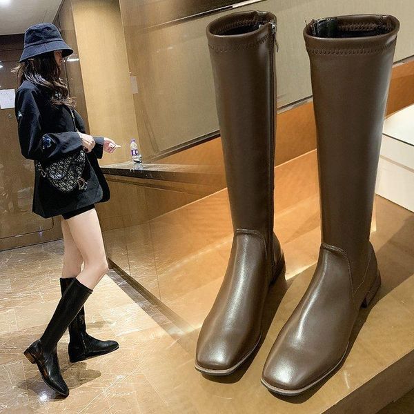 boots women's knee-length fashion solid color zipper pointed toe stiletto high, Black
boots women's knee-length fashion solid color zipper pointed toe stiletto high, Black