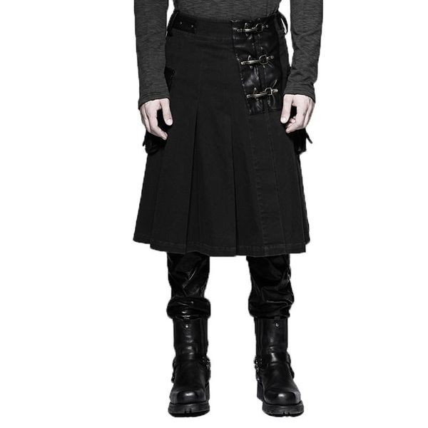 punk pu washed men half skirt leather belt black casual with poacket gothic cotton middle skirts men's shorts, White;black
punk pu washed men half skirt leather belt black casual with poacket gothic cotton middle skirts men's shorts, White;black