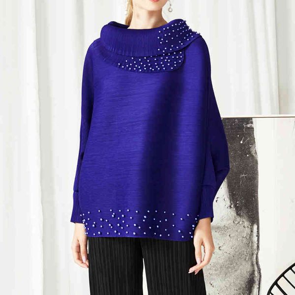 women's hoodies & sweatshirts miyak fold beaded t-shirt spring fashion casual loose large size was thin bat long sleeve shirt tied, Black
women's hoodies & sweatshirts miyak fold beaded t-shirt spring fashion casual loose large size was thin bat long sleeve shirt tied, Black