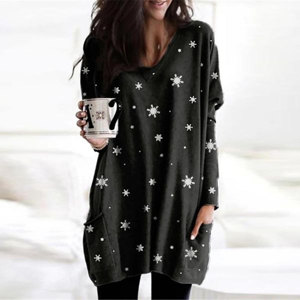 women's blouses & shirts snow print blouse women fashion fall casual long sleeve with pocket ladies v-neck, White
women's blouses & shirts snow print blouse women fashion fall casual long sleeve with pocket ladies v-neck, White