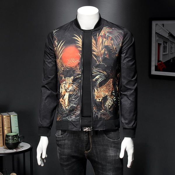 men's jackets animal forest print mens bomber jacket 2021 leopard coats casaco masculino outerwear streetwear social clothing, Black;brown
men's jackets animal forest print mens bomber jacket 2021 leopard coats casaco masculino outerwear streetwear social clothing, Black;brown