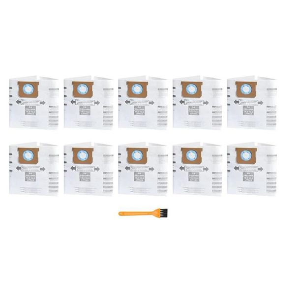 vacuum cleaners 10 pcs filter bag for shop vac 5-8 gallon type e,dry wet disposable collection dust bags, 9066100,90661,906-61
vacuum cleaners 10 pcs filter bag for shop vac 5-8 gallon type e,dry wet disposable collection dust bags, 9066100,90661,906-61