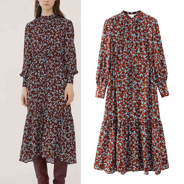 fall red floral ruffle dresses for women vintage office midi dress woman long sleeve button up elegant ladies 210430, Black;gray
fall red floral ruffle dresses for women vintage office midi dress woman long sleeve button up elegant ladies 210430, Black;gray
