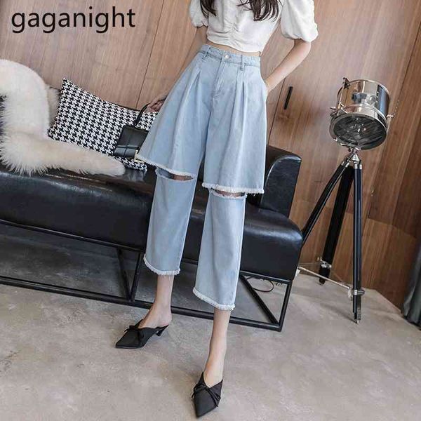 gaganight women hole jeans calf-length high waist plus size thin wide leg denim pant summer fashion bottoms loose 210519, Blue
gaganight women hole jeans calf-length high waist plus size thin wide leg denim pant summer fashion bottoms loose 210519, Blue