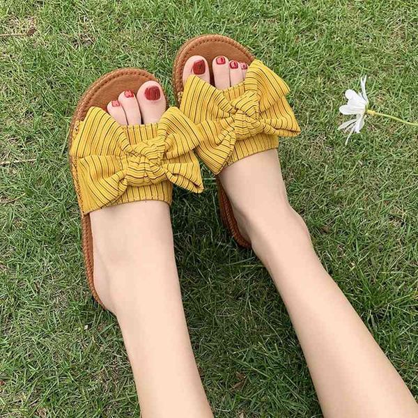 sandals summer stripe bowtie flat slides women open toe cloth comfy casual slipeprs woman 2021 low heel flip flops size 35-41 wjg7, Black
sandals summer stripe bowtie flat slides women open toe cloth comfy casual slipeprs woman 2021 low heel flip flops size 35-41 wjg7, Black
