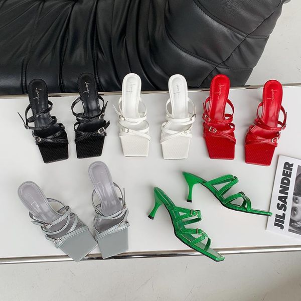 green red women slippers high heels sandals slides narrow band open toe ladies party pumps casual fashion 39, Black
green red women slippers high heels sandals slides narrow band open toe ladies party pumps casual fashion 39, Black