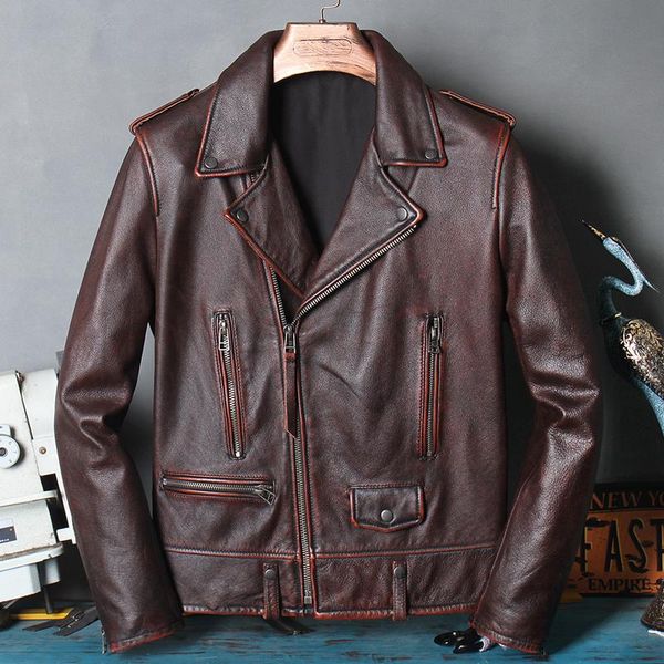 100% genuine cow leather jacket men motorcycle coat short mens jackets and coats spring autumn 2021 hommes veste pph3232 men's & faux, Black
100% genuine cow leather jacket men motorcycle coat short mens jackets and coats spring autumn 2021 hommes veste pph3232 men's & faux, Black