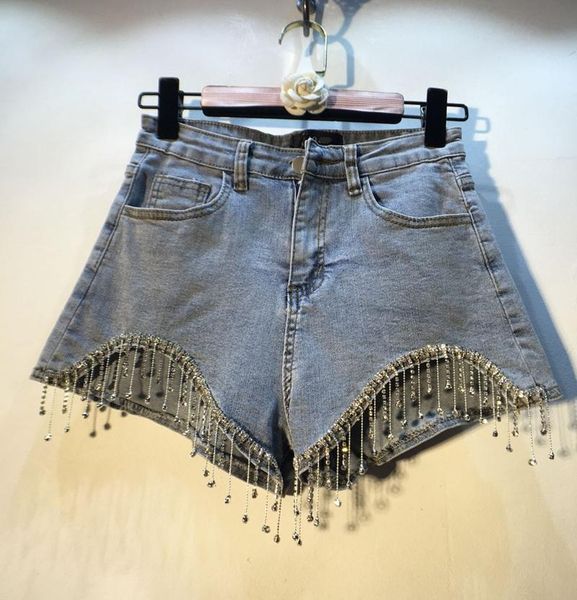 women's jeans blue denim shorts for women 2021 spring summer clothing european streetwear diamond tassels wide-leg jean pants
women's jeans blue denim shorts for women 2021 spring summer clothing european streetwear diamond tassels wide-leg jean pants