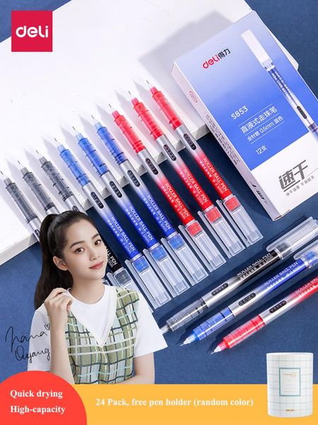 gel pens 6/12pcs deli s865 straight liquid rollerball pen 0.5mm 0.38mm fast dry direct running ball student
gel pens 6/12pcs deli s865 straight liquid rollerball pen 0.5mm 0.38mm fast dry direct running ball student