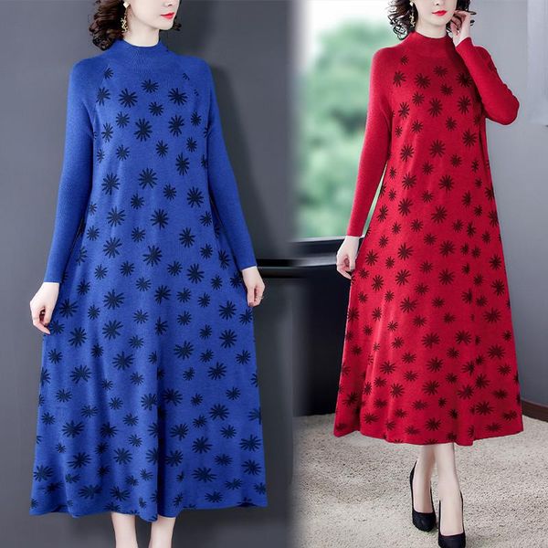 fall winter retro high neck loose print casual comfortable chic all-match knitted dress lady long sweater jumper shirt y609 dresses, Black;gray
fall winter retro high neck loose print casual comfortable chic all-match knitted dress lady long sweater jumper shirt y609 dresses, Black;gray