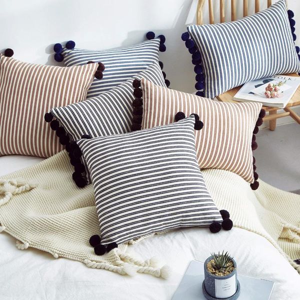 cushion/decorative pillow ins nordic colorful striped cushion cover with ball 45x45cm/35x55cm case orange blue black home decor pillows
cushion/decorative pillow ins nordic colorful striped cushion cover with ball 45x45cm/35x55cm case orange blue black home decor pillows
