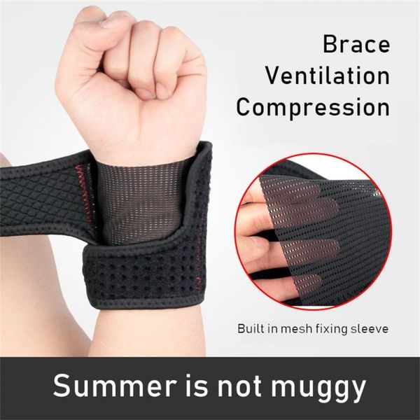wrist support 1pc sport wristband adjustable sports brace breathable protector gym strap safety, Black;red
wrist support 1pc sport wristband adjustable sports brace breathable protector gym strap safety, Black;red