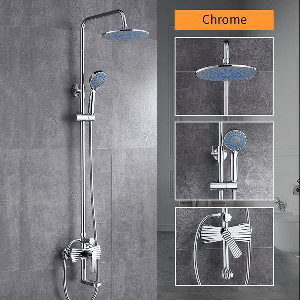 bathroom shower sets faucets brass chrome bathtub faucet round head single handle rain with slide bar wall water mixer tap 877
bathroom shower sets faucets brass chrome bathtub faucet round head single handle rain with slide bar wall water mixer tap 877