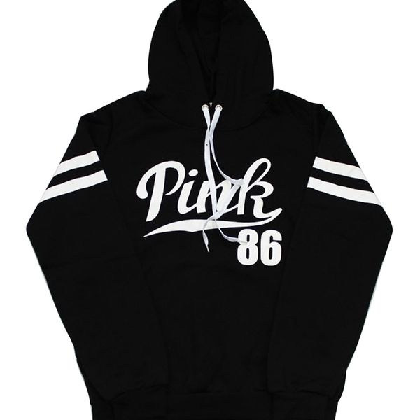 hoodies2019pink print hooded loose casual sportswear fashionable versatile fleece top, Black
hoodies2019pink print hooded loose casual sportswear fashionable versatile fleece top, Black