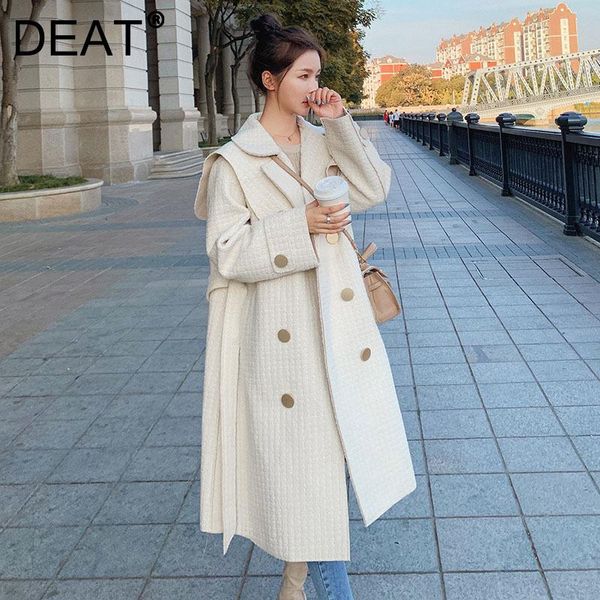 women's wool & blends women woolen overcoat double metal button sashes sailor collar full sleeve casual style elegant 2022 autumn fashi, Black
women's wool & blends women woolen overcoat double metal button sashes sailor collar full sleeve casual style elegant 2022 autumn fashi, Black