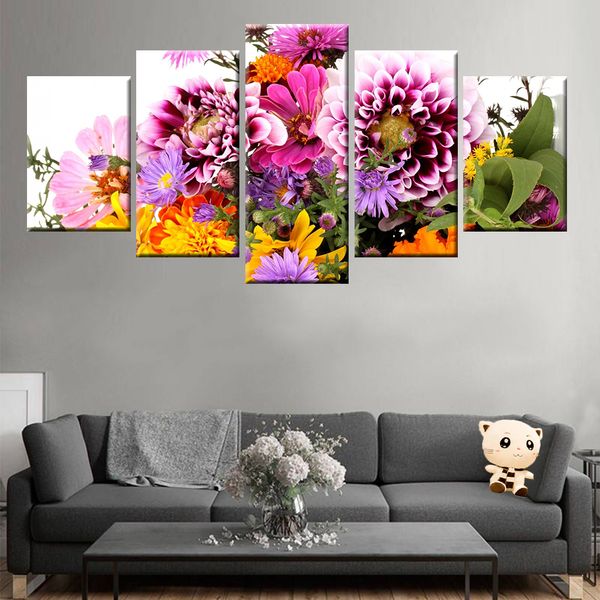 5 panel canvas art decoration modern decorative picture painting beautiful fresh floral wall painting for living room(no frame)
5 panel canvas art decoration modern decorative picture painting beautiful fresh floral wall painting for living room(no frame)
