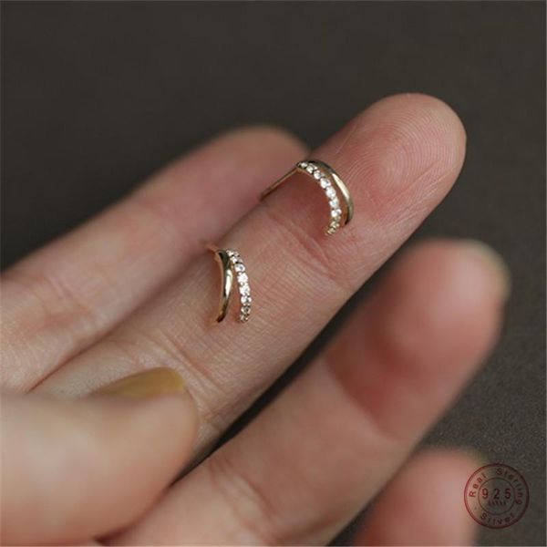 stud 925 sterling silver earings creative pave crystal ear bone women classic fashion 14k gold plating jewelry gift, Golden;silver
stud 925 sterling silver earings creative pave crystal ear bone women classic fashion 14k gold plating jewelry gift, Golden;silver