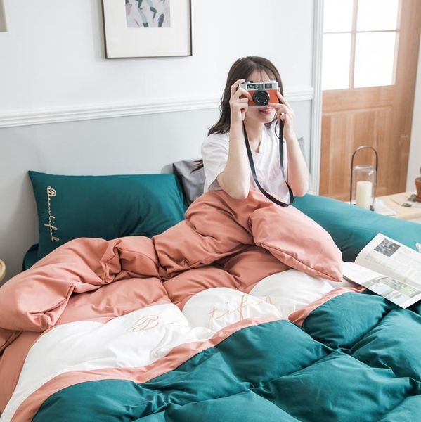 bedding sets modern set solid big stripe duvet cover embroidery home bed linen 4pcs soft fitting constrast usa cotton sheet
bedding sets modern set solid big stripe duvet cover embroidery home bed linen 4pcs soft fitting constrast usa cotton sheet