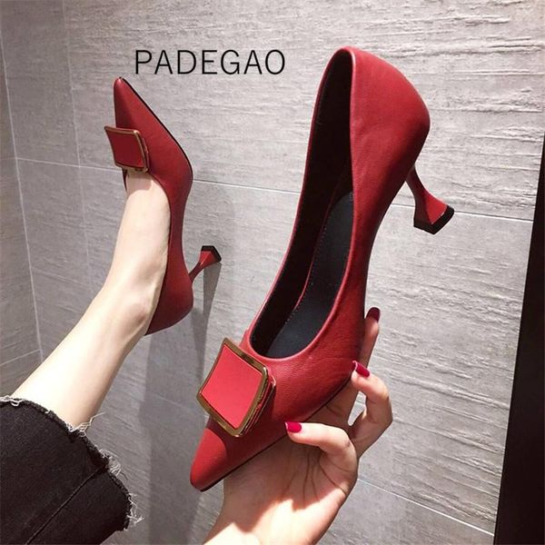 dress shoes 2021 women beige solid high-heeled fashion official shallow buckle concise women's, Black
dress shoes 2021 women beige solid high-heeled fashion official shallow buckle concise women's, Black