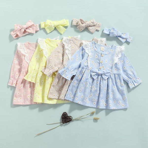 girl's dresses focusnorm 4 colors autumn baby girls sweet dress headband 2pcs lace flowers printed long sleeve bow a-line 0-3y, Red;yellow
girl's dresses focusnorm 4 colors autumn baby girls sweet dress headband 2pcs lace flowers printed long sleeve bow a-line 0-3y, Red;yellow