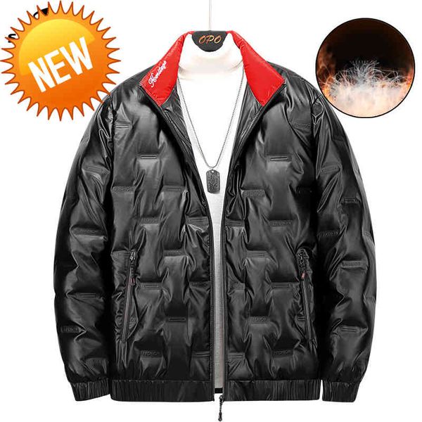 shan bao 2021 winter brand men's loose plus size down jacket classic glossy laminated fashion thick warm 7xl 8xl, Black
shan bao 2021 winter brand men's loose plus size down jacket classic glossy laminated fashion thick warm 7xl 8xl, Black