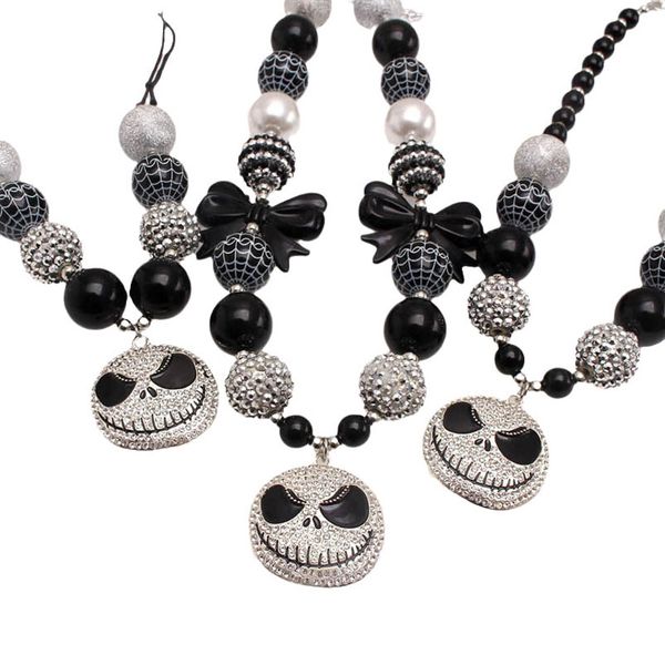 girls necklaces pendants jewelry childrens accessories halloween children's set diamond skull large beaded b9253, Red;brown
girls necklaces pendants jewelry childrens accessories halloween children's set diamond skull large beaded b9253, Red;brown