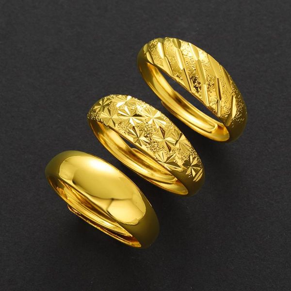 wedding rings classic brass gold-plated jewelry vietnam sand gold men women 24k star opening ring luxury, Slivery;golden
wedding rings classic brass gold-plated jewelry vietnam sand gold men women 24k star opening ring luxury, Slivery;golden
