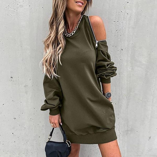 casual dresses fashion women's winter autumn solid colors long-sleeved zipper loose pocket party club mini dress plus size vestidos#g3, Black;gray
casual dresses fashion women's winter autumn solid colors long-sleeved zipper loose pocket party club mini dress plus size vestidos#g3, Black;gray
