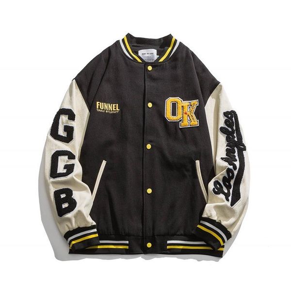 men's jackets 2021 mens baseball jacket coats varsity harajuku embroidery men women streetwear loose bomber unisex, Black;brown
men's jackets 2021 mens baseball jacket coats varsity harajuku embroidery men women streetwear loose bomber unisex, Black;brown