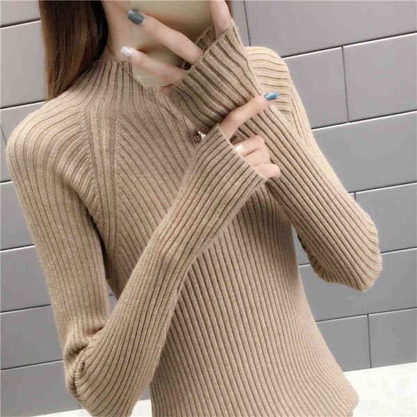 women's sweaters autumn winter half turtleneck korean slim knitted pullover bottoming shirt ladies tide te7n, White;black
women's sweaters autumn winter half turtleneck korean slim knitted pullover bottoming shirt ladies tide te7n, White;black
