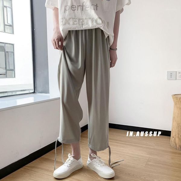 men's pants summer thin casual fashion solid color wide-leg men streetwear loose straight ice silk mens m-2xl, Black
men's pants summer thin casual fashion solid color wide-leg men streetwear loose straight ice silk mens m-2xl, Black