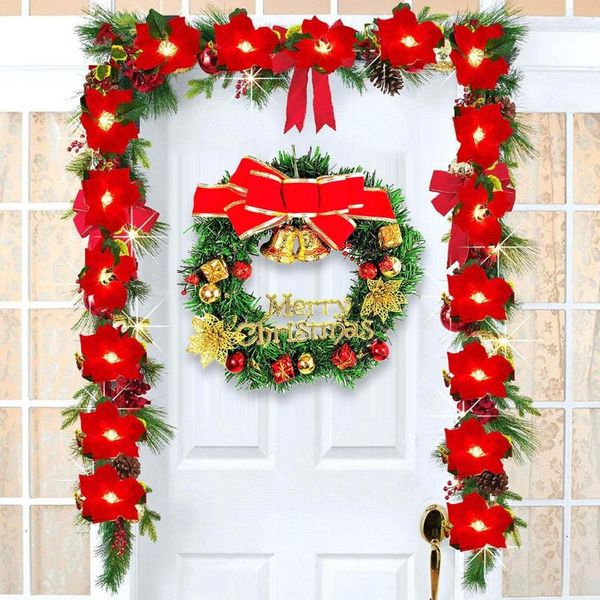 decorative flowers & wreaths merry christmas party poinsettia wreath small bell door wall garland decoration 30cm wedding supplies gifts diy
decorative flowers & wreaths merry christmas party poinsettia wreath small bell door wall garland decoration 30cm wedding supplies gifts diy